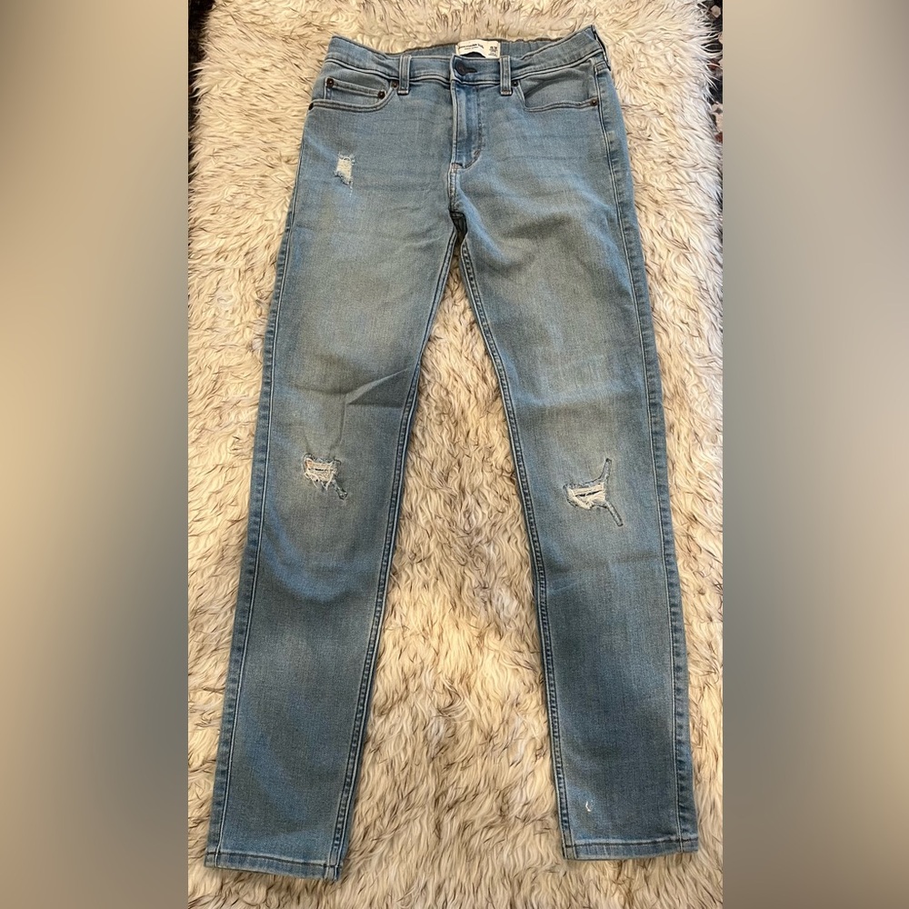 Abercrombie Kids - Super Skinny Jeans - 15/16 Long - Light Wash
